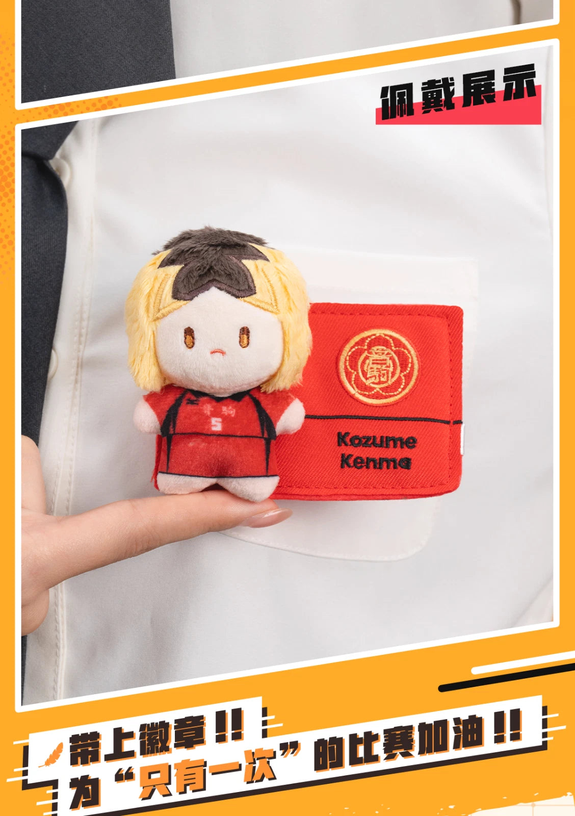 Resonance GONG-Haikyu!! The Dumpster Battle Series Plush Badge Blind Box